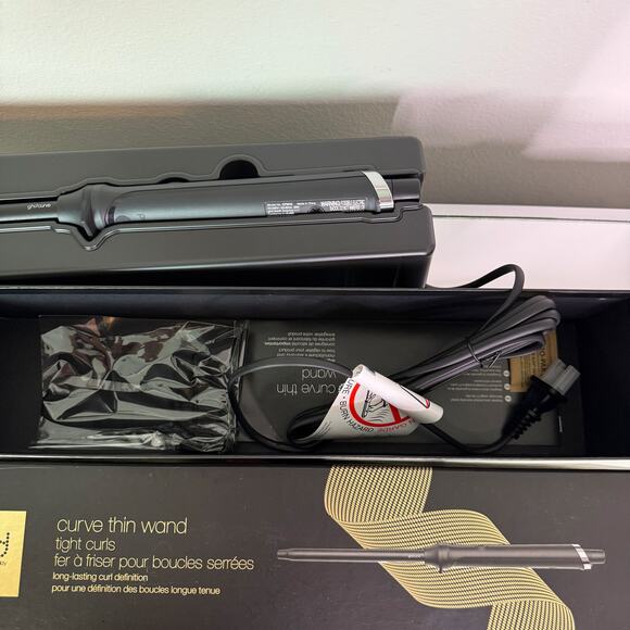 GHD Curve Thin Wand tight Curls 0.55" Styling Tool New in Box - Picture 10 of 10